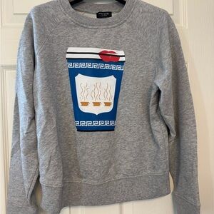 kate spade Gray and Blue Crew Neck Sweater